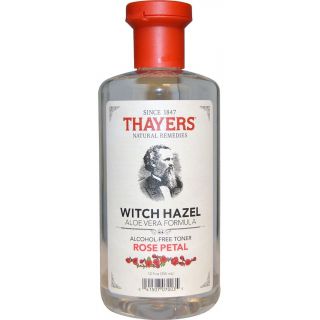 Thayers Alcohol-Free Witch Hazel With Organic Aloe Vera Formula Toner, Rose Petal