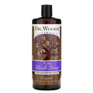 Dr. Woods, Raw Black Soap with Shea Butter Fairtrade, Fair Trade, Original, 32 fl oz (946 ml)
