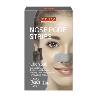 Purederm Nose Pore Strips Charcoal - 6pcs