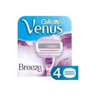 Gillette Venus Breeze women's razor blade refills - 4 blades