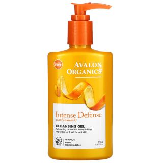 Avalon Organics, Intensive Protection with Vitamin C, Cleansing Gel, 8.5 fl oz (251 ml)

