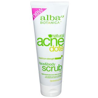 Alba Botanica, Face and Skin Scrub, Acne Treatment, Oil-Free, 8 oz (227 g)
