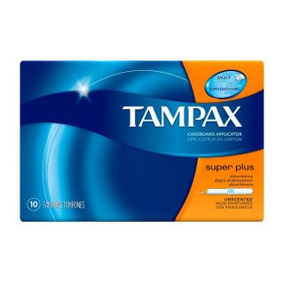 Tampax Cardboard Super Plus Tampons Unscented