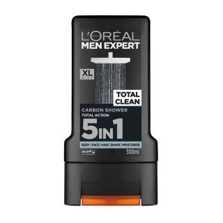 L'Oreal Men Expert Total Clean Carbon 5 in1 Shower Gel - 300ml