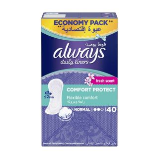 Always Pantyliners Fresh & Protect Normal - 40pcs