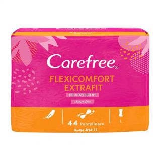 Carefree Flexicomfort With Delicate Scent Pantyliners - 44pcs