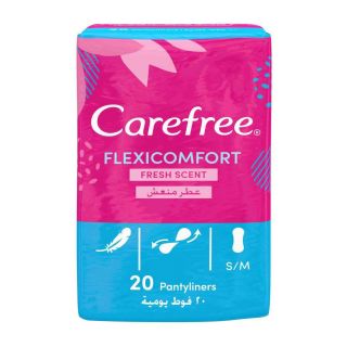 Carefree Flexicomfort Cotton Feel Fresh Scent Pantyliners 20pcs