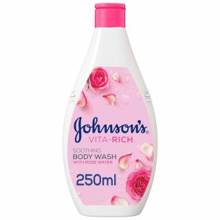 Johnson's Vita-Rich Soothing Rose Water Body Wash  -250ml