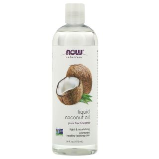Now Foods, Solutions, Pure Fractionated Coconut Oil, 16 fl oz (473 ml)
