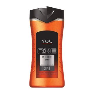 Axe Energised 200% 3 in 1 Face Hair and Body wash - 250ml
