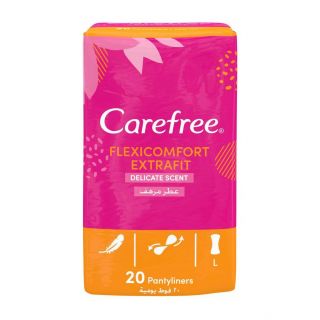 Carefree Flexicomfort Extrafit Delicate Scent Pantyliners 20pcs