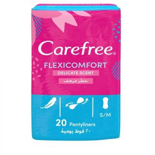 Carefree Flexicomfort Delicate Scent Pantyliners 20pcs