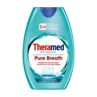 Theramed 2 in 1 pure breath gel texture - 75ml