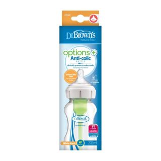 Dr. Brown's Options Plus Wide Neck Feeding Bottle 0m+ - 270ml