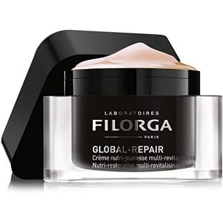 Laboratoires Filorga Global Repair Daily Anti-Aging Face Cream for Mature Skin, Reduces Wrinkles & Firms Complexion, Contains Ceramides, Omegas and Vitamins, White, 1.69 Oz
