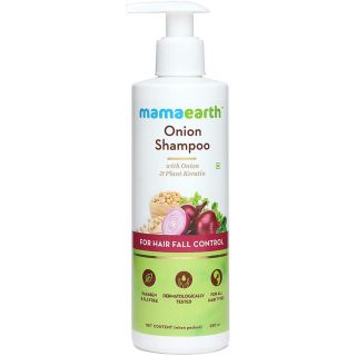 MAMAEARTH Onion Shampoo for Hair Growth and Hair Fall Control, 250 ml
