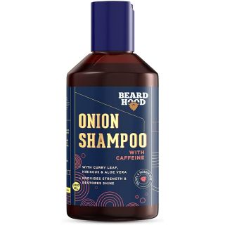 Beardhood Onion Shampoo With Caffeine For Hair Growth & Hairfall Control, 200ml