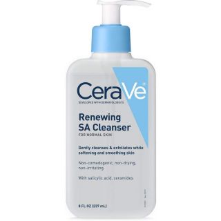 CeraVe SA Cleanser | Salicylic Acid Face Wash with Hyaluronic Acid, Niacinamide & Ceramides| BHA Exfoliant for Face | 8 Ounce
