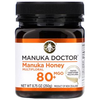 Manuka Doctor, عسل المانوكا متعدد النكتار، MGO 80+، 8.75 أونصة (250 جم)
