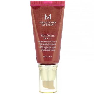Missha, M Perfect Cover BB Cream, SPF 42 PA +++, 23 Natural Beige, 1.7 oz (50 ml)
