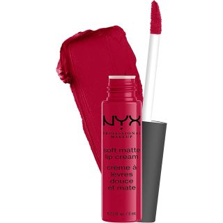 Nyx Professional MakEUp Soft Matte Lip Cream, Lightweight Liquid Lipstick - Monte Carlo (Deep Cranberry Red), 0.27 Fl Oz (Pack Of 1)