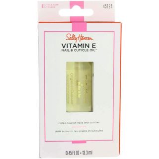 Sally Hansen Vitamin-E Nail & Cuticle Oil 0.45 Ounce (13.3ml) (2 Pack)