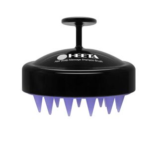 Hair Shampoo Brush, Heeta Scalp Care Hair Brush with Soft Silicone Scalp Massager (Purple)