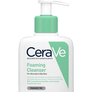 CeraVe Foaming Cleanser | 236ml/8oz | Daily Face, Body & Hand Wash with Niacinamide, for Normal to Oily Skin
