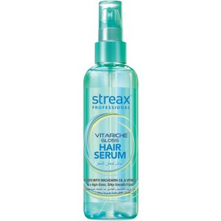 Streax Professional Vitariche Gloss Hair Serum for Women & Men – 100ml | Enriched with Macadamia Oil and Vitamin E | For Gorgeous & Shiny Hair | Helps in Everyday Styling | Adds Shine to Hair

