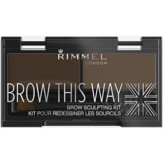 Rimmel London, Brow This Way Eyebrow Sculpting Kit, Dark Brown
