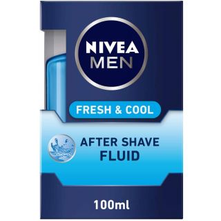 NIVEA MEN Fresh & Cool After Shave Fluid, Mint Extracts, 100ml