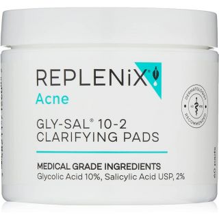 Replenix Acne Solutions Gly-Sal 10-2 Exfoliating Acne Pads with Glycolic Acid and Salicylic Acid, 60 count
