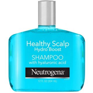 Neutrogena Moisturizing Healthy Scalp Hydro Boost Shampoo for Dry Hair and Scalp, with Hydrating Hyaluronic Acid, pH-Balanced, Paraben & Phthalate-Free, Color-Safe, 12oz
