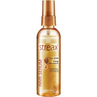 Streax Hair Serum for Women & Men | Contains Walnut Oil | Instant Shine & Smoothness | Regular use Hair Serum for Dry & Wet Hair | Gives frizz-free Hair | Soft & Silky Touch | 100ml

