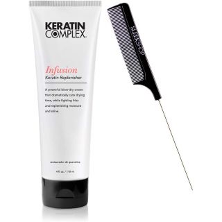 Keratin Complex INFUSION KERATIN REPLENISHER, Infusion Therapy (STYLIST KIT) Hydates & Smoothes Hair for a SILKY, SHINY, FINISH (4.0 oz / 118 ml - LARGE SIZE)