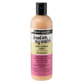 Aunt Jackie's Knot On My Watch, Instant Leave-in Detangling Therapy Enriched with Shea Butter and Olive Oil, 12 Fl Oz