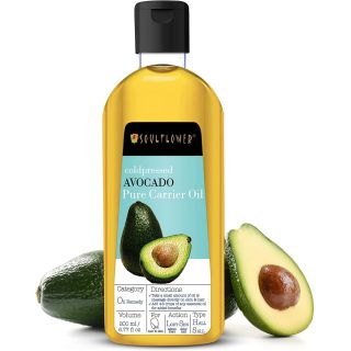 Avocado Oil by Soulflower, Organic and Coldpressed, Pure Vegan Natural and Undiluted, Deeply Moisturizes and Reduces Dryness and Dark Circles, 6.77 Fl.Oz/ 200ml