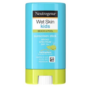 Neutrogena Wet Skin Kids Water Resistant Sunscreen Stick, Kids Sunscreen for Face and Body, Broad Spectrum SPF 70 UVA/UVB Sun Protection, Oil-Free & Hypoallergenic, 0.47 oz