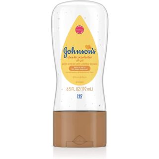 Johnsons Baby Oil Gel, Shea and Cocoa Butter by Johnson & Johnson for Kids - 6.5 oz Oil