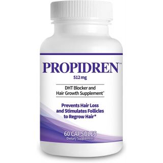 Propidren by HairGenics - DHT Blocker with Saw Palmetto To Prevent Hair Loss and Stimulate Hair Follicles to Stop Hair Loss and Regrow Hair.

