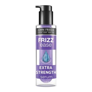 John Frieda Frizz Ease Extra Strength Serum, Nourishing Hair Treatment for Dry, Damaged, Frizzy Hair, Frizz Control and Heat Protectant with Bamboo Extract, Unscented, 1.69 Fl Oz