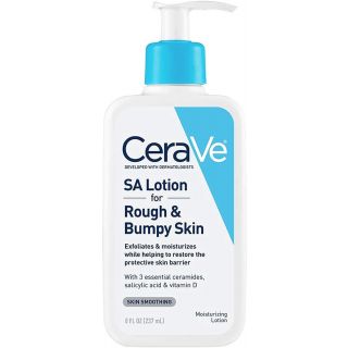 CeraVe SA Lotion for Rough & Bumpy Skin | 8 Ounce | Vitamin D, Hyaluronic Acid, Salicylic Acid & Lactic Acid Lotion | Fragrance Free
