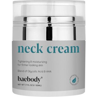 Baebody Neck Cream - Helps Fights the Appearance of Wrinkles. Lifting Moisturizer for Neck, Decollete, and Chest with AHA’s, CoQ10, Glycolic Acid, and Green Tea.