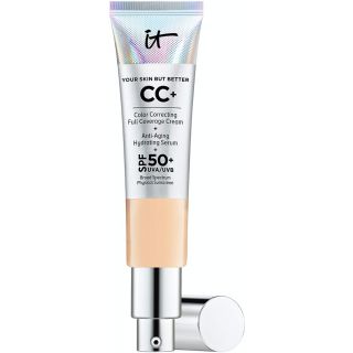It Cosmetics CC+ Cream SPF 50 (Light Medium) Full Coverage, 1.08 oz / 32 mL
