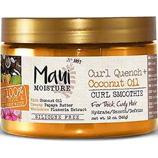 Curl Quench Coconut Oil Curl Smoothie with papaya oil and Plumeria extract Silicon Free