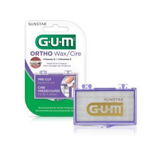 GUM - 10070942007235 Orthodontic Wax with Vitamin E and Aloe Vera (Pack of 6)