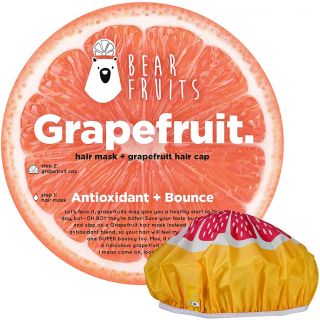 Bear Fruits Grapefruit, Frutilicious Hair Mask & Cap, Antioxidant & Bounce, 20ml