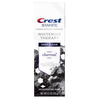 Crest, 3d White Whitening Therapy Deep Clean Toothpaste Invigorating Oz 79353, mint, Charcoal, 4.1 Ounce