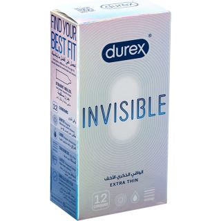 Durex Invisible Extra Thin Condom - Pack of 12
