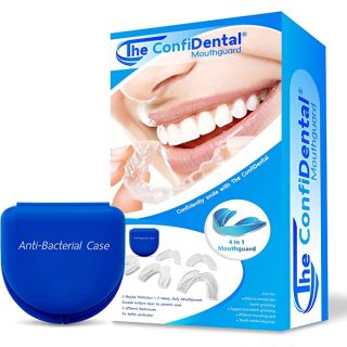 The ConfiDental - Pack of 5 Moldable Mouth Guard for Teeth Grinding Clenching Bruxism, Sport Athletic, Whitening Tray, Including 3 Regular and 2 Heavy Duty Guard (3 (lll) Regular 2 (II) Heavy Duty)
